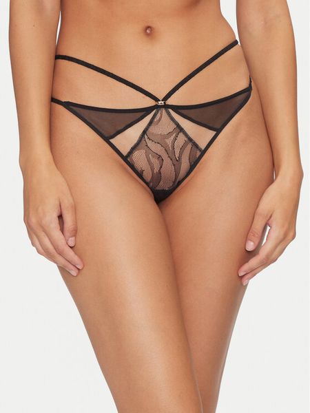 Chantelle Stringi Ester Manas C019G0 Czarny. Czarne majtki damskie Chantelle, z syntetyku. Za 139.99 zł.