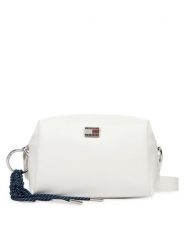 Tommy Jeans Torebka Tjw City Charm Camera Bag AW0AW18456 Biały. Białe listonoszki damskie Tommy Jeans, bez wzorów, z jeansu, bez dodatków. Za 409.99 zł.