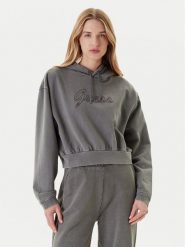 Guess Bluza V5RQ16 KCOS1 Szary Relaxed Fit. Szare bluzy damskie Guess, l, z aplikacjami, z bawełny, bez ramiączek, bez kaptura. Za 279.99 zł.