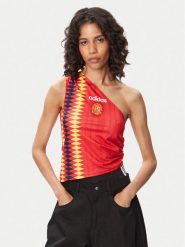Adidas Top Spain Reconstructed Bringback KE2292 Czerwony Slim Fit. Czerwone topy damskie Adidas, m, bez wzorów, z syntetyku, bez kołnierzyka, bez ramiączek. Za 399.99 zł.
