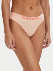 Calvin Klein Underwear Stringi LV00QD5292 Pomarańczowy jasny. Brązowe majtki damskie Calvin Klein Underwear, z bawełny. Za 79.99 zł.
