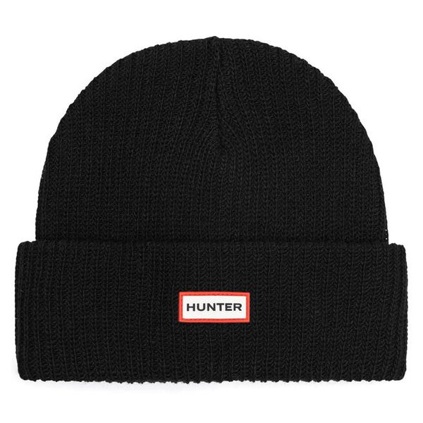 Czapka Hunter. Czarne czapki męskie Hunter, na zimę, bez wzorów. Za 59.99 zł.