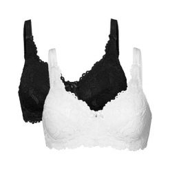 Cellbes Biustonosz Bella 2 Pack czarny biały female czarny/biały 75C. Białe bielizna sportowa damska Cellbes, bez wzorów, z koronki. Za 159.00 zł.
