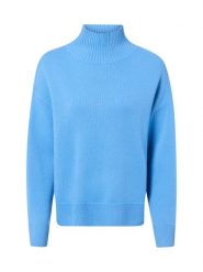 Marie Lund sweter merino Kobiety Wełna niebieski, XXL. Niebieskie swetry nierozpinane damskie Marie Lund, xxl, bez wzorów, z wełny, bez kołnierzyka, bez ramiączek. Za 349.95 zł.