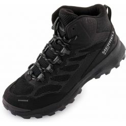 Merrell Speed Strike Mid GTX Damskie buty trekkingowe – czarne. Czarne obuwie trekkingowe damskie Merrell, bez zapięcia. Za 542.99 zł.