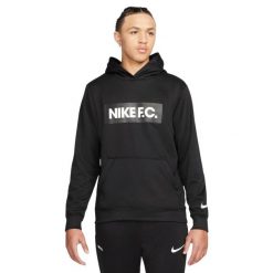 Męska Bluza Z Kapturem DF FC Libero. Czarne bluzy męskie Nike, m, bez wzorów, bez ramiączek, z kapturem. Za 220.99 zł.