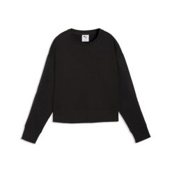 Damska luźna bluza z okrągłym dekoltem HER PUMA. Czarne bluzy damskie Puma, bez wzorów, sportowe, bez ramiączek, bez kaptura. Za 229.00 zł.