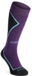 Skarpety narciarskie damskie Bridgedale Ski MW Plus - dark purple 35 - 37. Fioletowe skarpetki damskie Bridgedale, bez wzorów. Za 285.94 zł.