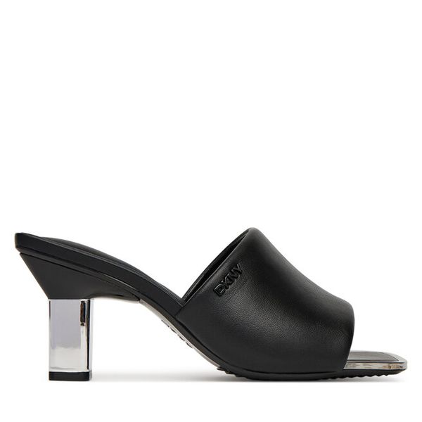 Klapki DKNY. Czarne klapki damskie DKNY, bez wzorów, bez obcasa, bez zapięcia. Za 539.99 zł.