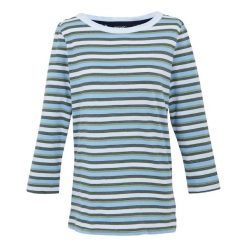 T-shirt Damski W Paski Baylette II. Białe t-shirty damskie Regatta, xs, bez wzorów, casualowe, bez kołnierzyka, bez ramiączek. Za 54.99 zł.