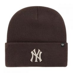 Brand 47 czapka zimowa miejska MLB New York Yankees brązowa. Brązowe czapki damskie 47 Brand, na zimę, bez wzorów. Za 119.00 zł.