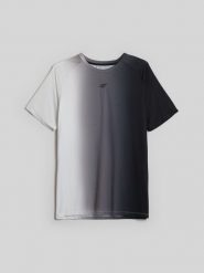 4F Koszulka treningowa szybkoschnąca męska - czarna XL. Czarne t-shirty męskie 4F, m, bez wzorów, z włókna, bez kołnierzyka, bez ramiączek. Za 139.99 zł.