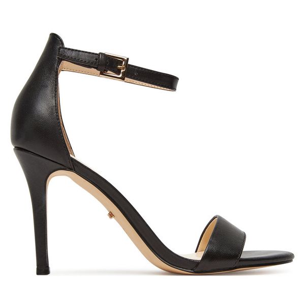 Sandały DeeZee. Czarne sandały damskie DeeZee, bez wzorów, bez obcasa, na szpilce, bez zapięcia. Za 249.99 zł.