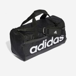 Torba duffel ADIDAS S. Białe torby sportowe męskie Adidas, bez wzorów, z materiału. Za 89.99 zł.