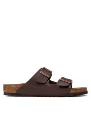 Birkenstock Klapki Arizona Birko-Flor 0051701 Brązowy. Brązowe klapki męskie Birkenstock, bez wzorów, ze skóry, bez zapięcia. Za 319.99 zł.