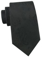 Krawat Męski - Angelo di Monti - Czarny z Fakturą Materiału. Czarne krawaty i muchy Angelo di Monti, bez wzorów, z tkaniny, eleganckie. Za 45.00 zł.