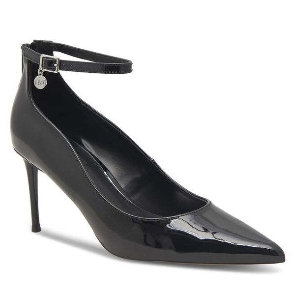Szpilki Nine West. Czarne szpilki damskie Nine West, bez wzorów, bez obcasa, na szpilce, bez zapięcia. Za 184.99 zł.