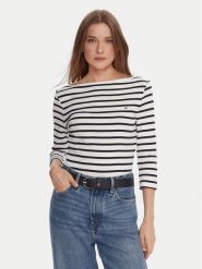 Tommy Hilfiger Bluzka WW0WW40589 Biały Regular Fit. Białe bluzki damskie Tommy Hilfiger, m, bez wzorów, z bawełny, bez kołnierzyka, bez ramiączek. Za 259.99 zł.