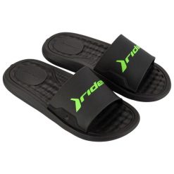 Klapki dla mężczyzn Rider STEP SLIDE. Czarne klapki męskie Ipanema, bez wzorów, bez zapięcia. Za 79.99 zł.