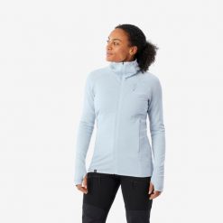 Sweter damski merino z kapturem Simond Alpinism. Niebieskie swetry nierozpinane damskie SIMOND, l, bez wzorów, z elastanu, sportowe, bez kołnierzyka, bez ramiączek. Za 349.99 zł.