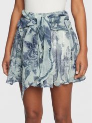 Guess Spódnica trapezowa W3RD46 WDW52 Zielony Regular Fit. Zielone spódnice damskie Guess, l, z aplikacjami, z syntetyku, trapezowe. Za 239.99 zł.