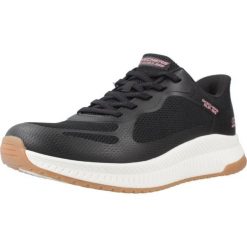 Buty SKECHERS BOBS SQUAD 4 STAPLE LOOK Czarny. Czarne obuwie trekkingowe damskie Skechers, z syntetyku, bez zapięcia. Za 340.60 zł.