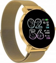 Smartwatch Bemi Ari Złoty. Żółte zegarki smartwatch BEMI, bez wzorów. Za 199.00 zł.