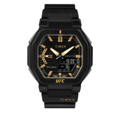 Zegarek Timex. Czarne zegarki męskie Timex, bez wzorów. Za 589.99 zł.