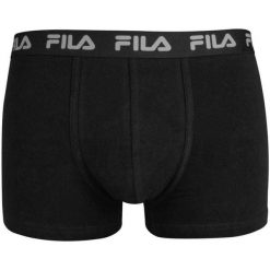 Fila bokserki męskie 1 szt., czarne, rozmiar S. Czarne bokserki męskie Fila, bez wzorów, z bawełny. Za 130.99 zł.