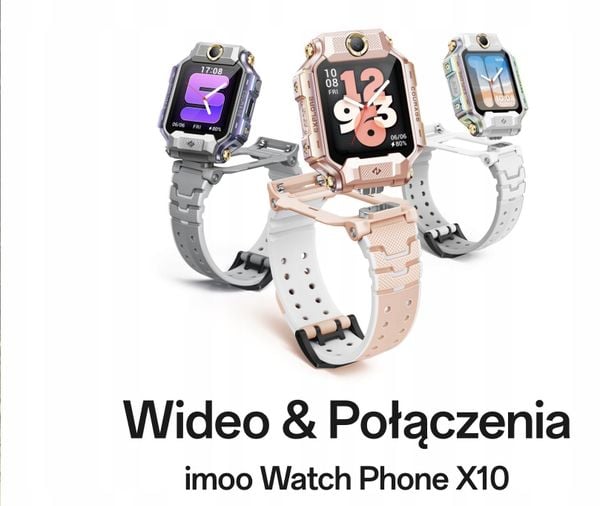 Smartwatch Barel imoo Watch Phone X10 różowy. Czerwone zegarki smartwatch Barel, bez wzorów. Za 1,105.47 zł.