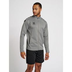 Bluza sportowa dla dorosłych Hummel Core XK Poly Zip Sweat. Szare bluzy damskie Hummel, xl, bez wzorów, sportowe, bez ramiączek, bez kaptura. W wyprzedaży za 199.50 zł.