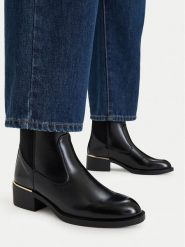 MEXX Botki CEO-HY25809-1 Czarny. Czarne botki damskie Mexx, bez wzorów, ze skóry, bez obcasa, na słupku, bez zapięcia. Za 249.99 zł.