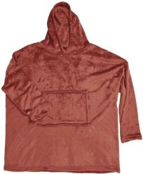 INTESI BLUZA PLUSZOWA TERRACOTA / SNUDDIE. Bluzy damskie Intesi, bez wzorów, bez ramiączek, bez kaptura. Za 90.75 zł.