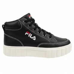 Trampki Damskie Skóra Sandblast. Czarne trampki i tenisówki damskie Fila, bez wzorów, z koronki, bez zapięcia. Za 344.00 zł.