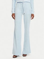 Juicy Couture Spodnie dresowe Layla JCSEBJ001 Błękitny Flared Leg. Niebieskie spodnie dresowe damskie Juicy Couture, bez wzorów, z dresówki. Za 269.99 zł.