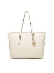 MICHAEL Michael Kors Torebka Quinn 30T5GQNT9L Écru. Shopperki damskie MICHAEL Michael Kors, bez wzorów, ze skóry, bez dodatków. Za 999.99 zł.