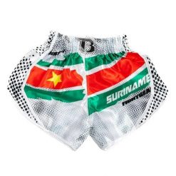 Szorty kick-boxing Booster Fight Gear AD Suriname. Białe szorty damskie BOOSTER FIGHT GEAR, bez wzorów, sportowe. Za 292.00 zł.