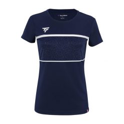 Koszulka tenisowa damska Tecnifibre Team Tech Tee. Niebieskie bluzki damskie TECNIFIBRE, xl, bez wzorów, sportowe, bez kołnierzyka, bez ramiączek. Za 224.50 zł.