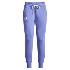 Spodnie Do Joggingu Damskie Polar Rival. Fioletowe spodnie dresowe damskie Under Armour, bez wzorów, z polaru, sportowe, długie. Za 232.99 zł.