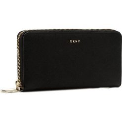 Duży Portfel Damski DKNY - R462350606 Black 001. Czarne portfele damskie DKNY, ze skóry. W wyprzedaży za 349.00 zł.