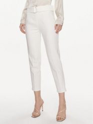 Morgan Spodnie materiałowe 241-PBACI.F Écru Regular Fit. Spodnie materiałowe damskie Morgan, bez wzorów, z bawełny. Za 219.99 zł.