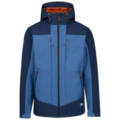 Męska Kurtka Soft Shell Tamston TP75. Niebieskie kurtki męskie Trespass, m, bez wzorów, sportowe, bez kaptura. Za 259.99 zł.