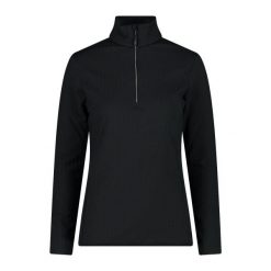 Kurtka polarowa softech z półzamkiem dla kobiet CMP. Czarne kurtki sportowe damskie CMP, l, bez wzorów, z polaru, bez ramiączek, bez kaptura, trekkingowe. W wyprzedaży za 284.99 zł.