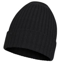Czapka dla dorosłych Buff Norval Merino Hat Beanie. Czarne czapki damskie Buff, na zimę, bez wzorów, z wełny. Za 219.90 zł.