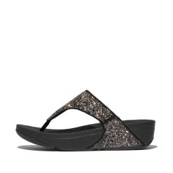 Klapki damskie FitFlop Lulu. Czarne klapki damskie FIT FLOP, bez wzorów, bez obcasa, bez zapięcia. Za 443.50 zł.
