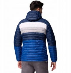 Kurtka męska Columbia Columbia Powder Pass Hooded Jacket 2134131433 Niebieskie M. Niebieskie kurtki męskie Columbia, m, bez wzorów, bez kaptura. Za 383.90 zł.