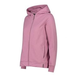 Bluza damska z kapturem CMP. Czerwone bluzy damskie CMP, bez wzorów, sportowe, bez ramiączek, z kapturem. Za 315.50 zł.