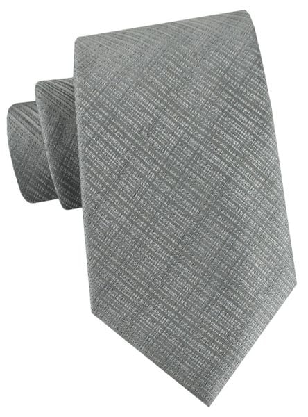 Męski Krawat - Stalowo-Popielaty - Alties. Szare krawaty i muchy Alties, bez wzorów, z tkaniny, eleganckie. Za 55.00 zł.