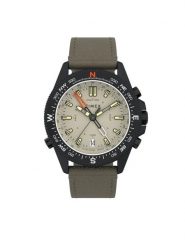Timex Zegarek Tide-Temp-Compass 43mm Eco-Friendly Strap TW2V21800 Czarny. Czarne, analogowe zegarki męskie Timex, bez wzorów. Za 759.99 zł.