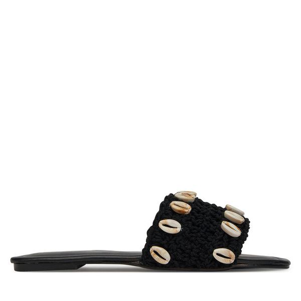 Klapki DeeZee. Czarne klapki damskie DeeZee, bez wzorów, bez obcasa, bez zapięcia. Za 119.99 zł.